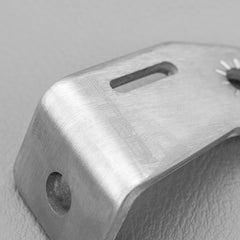 Side Brackets for LED Light Bars Brushed Stainless 59mm Profile