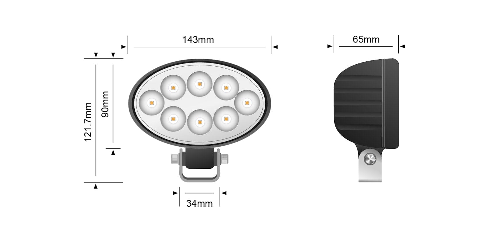 Stedi 24 Watt LED Tractor Flood Light